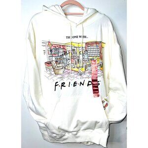 Friends Character Hoodie XL Graphic Cotton & Polyester